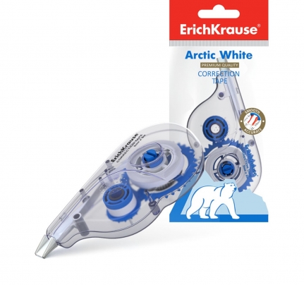 Корректирующая лента Erich Krause Arctic white  5 мм х 8 метров, в пакетике 21886