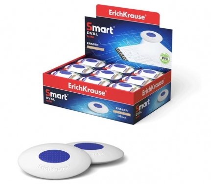 Ластик с пластиковым держателем ErichKrause SmartWay Mini Oval   45533