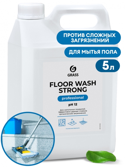 GRASS Средство для полов FOOL WASH STRONG. Щелочное  (канистра 5,6 кг) арт. 125193