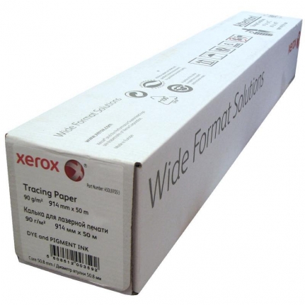 450L97053 Калька в рулонах матовая 50м XEROX A1, 914 мм, 90