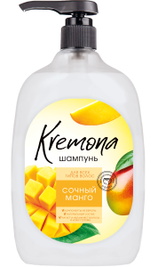 Шампунь KREMONA СОЧНЫЙ МАНГО дозатор, 1 л 200483