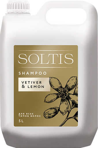 Шампунь Soltis для всех типов волос Vetiver & Lemon, 5л, ПНД