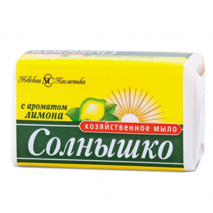 Мыло хозяйственное НК 140гр СОЛНЫШКО Лимон 4*48/11146/