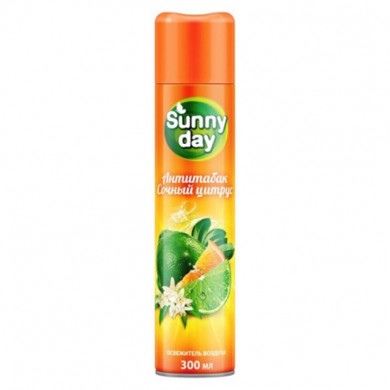 Освежитель воздуха SUNNY DAY Антитабак Сочный цитрус 300мл/12