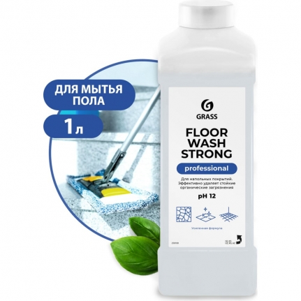 GRASS Средство для полов FOOL WASH STRONG. Щелочное  (канистра 1 кг) арт. 250100