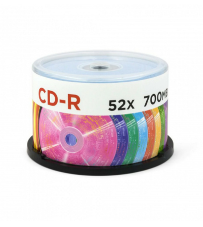 Диск CD-R, 52x,MIREX Random Color, 700  Cake/50   Код UL120052A8B 514026