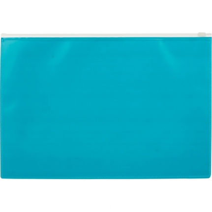 Папка - конверт А4 на молнии Attache Color,бирюза