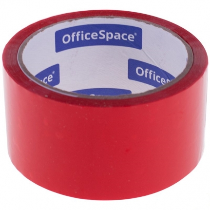 Клейкая лента упаковочная КРАСНАЯ  48 мм*40м*45 мкм OfficeSpace КЛ_6288
