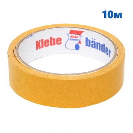 Скотч двусторонний 38 мм х10 м полипропилен Klebebander   КРР310Т/48/1