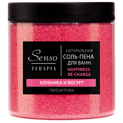 Senso Terapia Соль-пена для ванн перезагрузка HAPPINESS RE-CHARGE, 600 г   4435432