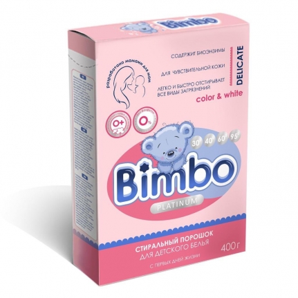 WG Стиральный порошок Bimbo универсал  Детский 350 гр. кар. пачка , в коробке 24 штуки