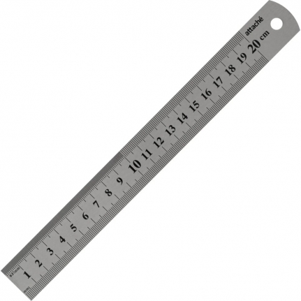 Линейка 20 металлическая Attache 514966