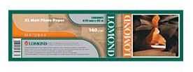 1202081 Матовая бумага  с покрытием 140г/м2  LOMOND  610мм х 30м  х2"/50,8мм