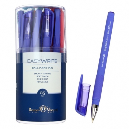 Ручка шариковая Bruno Visconti EasyWrite JOY, стержень синий, узел 0.5 мм, МИКС