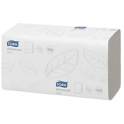 Полотенца 1сл бум. лист. д/дисп H3 Tellus/TORK Моносл., 20,6х23 см, пач 250 л, (20пач/кор) 134400