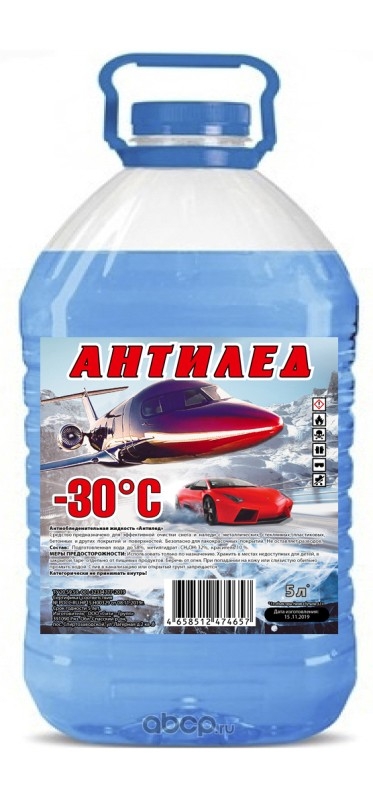 Жидкость антиобледенительная (незамерзайка) 5л, -30С АНТИЛЕД