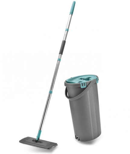 Швабра с отжимом и ведро Light Mop, ведро с двумя отсеками, 8л/7л,MILEY, 901-618, арт 607750