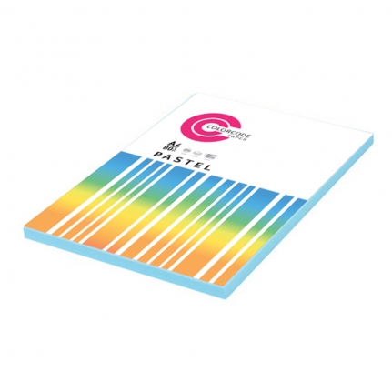 Бумага цветная офисная COLOR CODE, формат А4, 80 г/м2, цвет пастель голубой, 100 л 473346