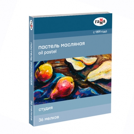Пастель масляная Гамма Студия, 36 цветов, картон. упак.   160320207