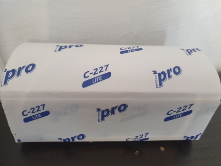 Полотенца 1сл бум. лист. д/дисп H3 Protissue Comfort V-сл, 21х22 см, пач 250 л, (20пач/кор) C192
