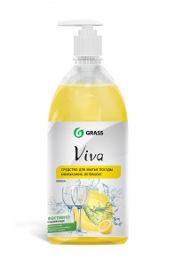GRASS. Средство для мытья посуды "Viva" c дозатором (флакон 1000 мл) 340100