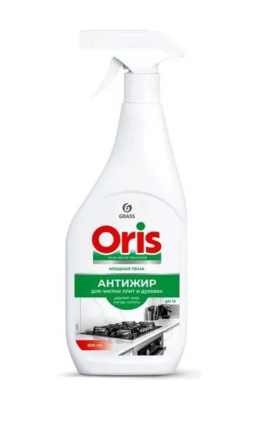 GRASS. Антижир НОВИНКА ОRIS  Чистящее средство от нагара, жира, копоти 600 мл кор. 8 шт 126094