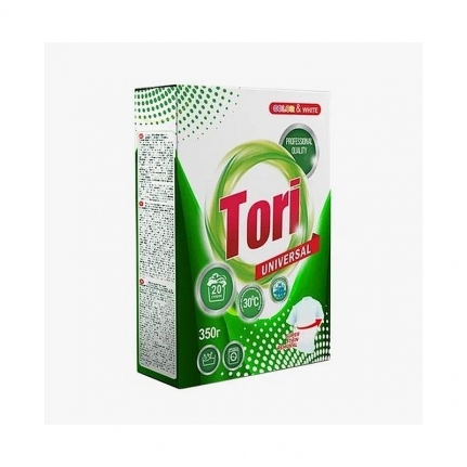 WG Стиральный порошок Tori  350  гр (картонная коробка ) упаковка 24 шт