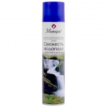 МЕЛОДИЯ Освежитель воздуха аэрозольный 300мл "СВЕЖЕСТЬ ВОДОПАДА", 605345