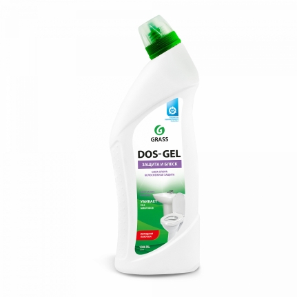 GRASS Дезинфицирующий универсальный чистящий гель "DOS-GEL " 1000мл 8 шт/кор 125436