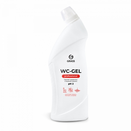 GRASS Средство для сантехники (от ржавчины и налета) "WC-gel" Professional (флакон 750 мл) 125535