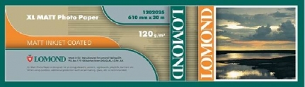 1214002 Матовая бумага с покрытием LOMOND 420мм х 40м 120 г/м2х2"/50,8мм