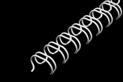 Пружины метал.; А4, 4.8мм(3/16");белые;3:1;1/100, QP