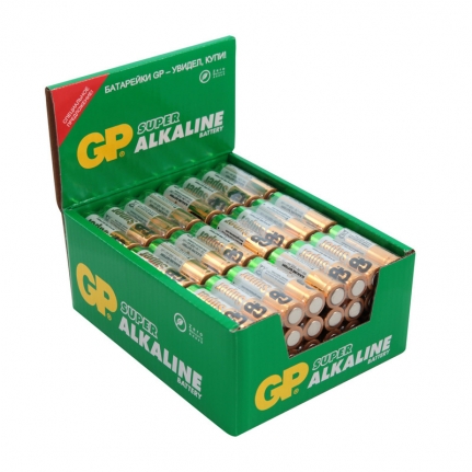 Батарейки GP Super эконом уп.AA/LR6/15A алкалин. 96шт/уп (продавать поштучно!!!!)