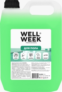 Wellweek Средство для мытья полов, аромат Морской бриз 5 л канистра 200223
