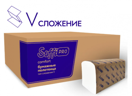 Полотенца 2сл бум. лист. д/дисп H3 SoffiPRO Prem ZZ-сл, 21х23 см, пач 200 л, (20пач/кор) 10901354
