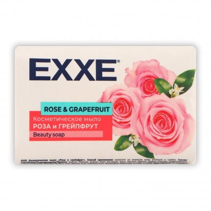 Мыло туалетное косметическое EXXE "Роза и грейпфрут" 90г