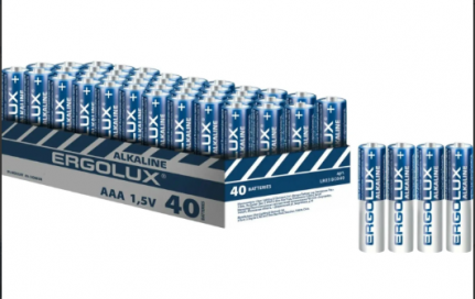 Батарейка Ergolux Alkaline AA пальчиковая (40 штук в упаковке) 1756378