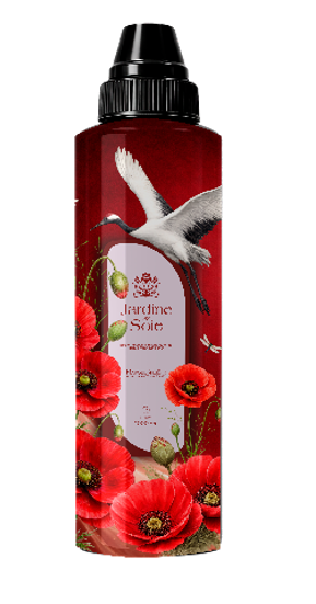 WG кондиционер для белья  Концентрир."Tori Jardín de soie Маковый шелк 1 л 200852 ЧЗ
