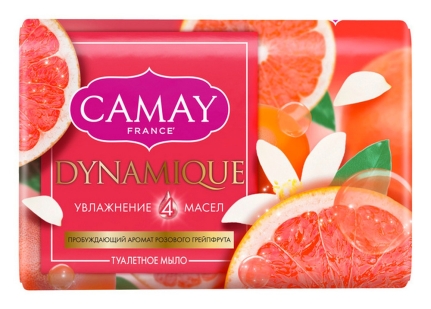 Мыло туалетное 85 г, CAMAY "Динамик" с ароматом розового грейпфрута 48 шт/кор. ЧЗ