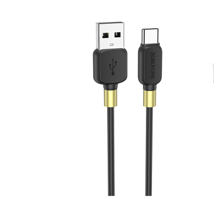 BX59 Кабель BOROFONE TYPE - C USB 3A 1m (черный)