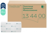 Полотенца 1сл бум. лист. д/дисп H3 Tellus/TORK Моносл., 20,6х23 см, пач 250 л, (20пач/кор) 134400