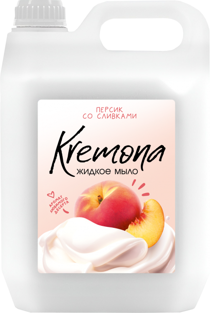 WG Мыло жидкое (евроканистра 5 л) Кремона жидкое крем-мыло Персик со сливками