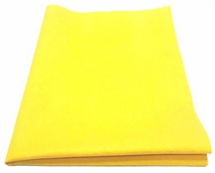 Салфетка из нетканой микрофибры 35*40 для стекла, кафеля зеркал цвет желтый арт.100